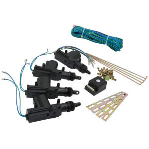 Afbeelding van Centrale vergrendelingsset - 12V - Inclusief 4 motoren (3x 2-draads, 1x 5-draads), bedieningsunit, bedrading