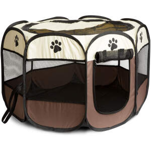 Afbeelding van Opvouwbare Binnenkennel voor Honden - 73 x 73 x 43 cm - Met Draagtas - Ademend & Waterdicht [60033] -