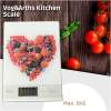 Afbeelding van Vog&Arths - Digitale Precisie Keukenweegschaal – Weegschaal Keuken - 1gr -5kg -Tarra Functie - Wit -