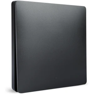 Afbeelding van Kinetische schakelaar - 1-circuit draadloze wandschakelaar - 433MHz - batterijloos - IP20 - matte zwarte