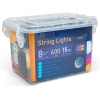 Afbeelding van LED Lichtketting Kerstverlichting – 15 M Lichtgordijn Met 600 LEDs – Multicolor – 8 Lichtstanden Met