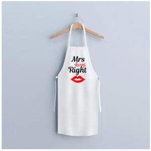 Afbeelding van Keukenschort - "Mr’s Always Right" - 80 x 70 cm - 200 g/m² 1 Stuks [DA00282B] - c0c5 e5cb 441a