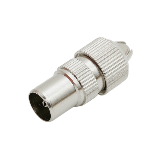 Afbeelding van 10x TV Coax Stekker Mannelijk – Metalen Antenne Connector – Coax Plug voor TV & Kabelverbinding 10