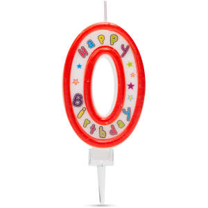 Afbeelding van Verjaardagskaars Cijfer 0 voor Taart, Decoratie en Cadeau, 6,5x4 cm [56180-0] - c2fb 6494 4d59 a96e
