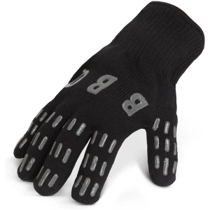 Afbeelding van Hittebestendige BBQ-handschoen - zwart, tot 250°C, met siliconen anti-slip ribben [56293] - c4d2 f6b6 42fc