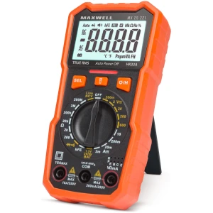 Afbeelding van Maxwell MX Digitale Multimeter – NCV Contactloze Spanningsdetectie – 600V AC/DC – Transistor- &