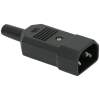 Afbeelding van IEC C14 Netstekker met Trekontlasting – AC Stekker 10A 250V – APA Connector – Apparatuur Aansluiting