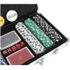 Afbeelding van Poker Set in Aluminium Koffer - 300 Chips, 2 Kaartspellen, Dobbelstenen - Inclusief Sleutel & Dealer Chip