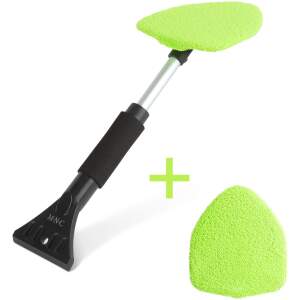 Afbeelding van 2-in-1 Auto Ruitenreiniger & IJs-krabber - Telescopisch Handvat voor Water- en Condensatieverwijdering