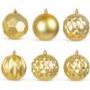 Afbeelding van Kerstdecoratie - Gouden kerstballen Ø73 mm - 6 stuks in unieke vormen - [58762A] - cdc3 5b67 44fe a2f6