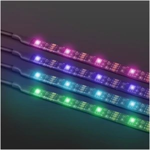 Afbeelding van USB RGB LED-strip set - voor 40-60″ TV - 4-delig - afstandsbediening - 5V - SMD 5050 - IP20 - zelfklevend
