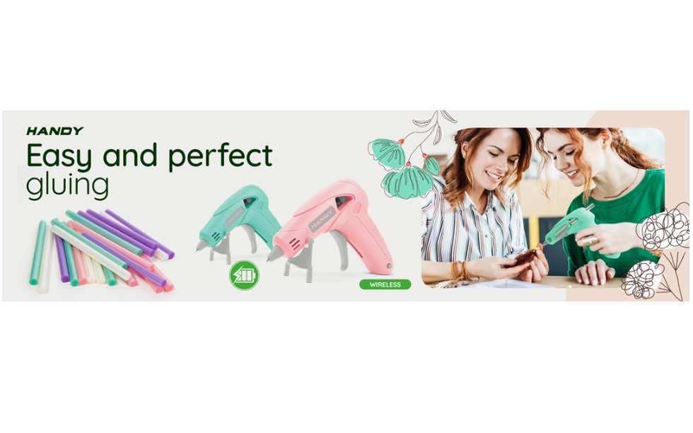 Afbeelding van Draadloos Lijmpistool 10W - Roze - USB-C Oplaadbaar - Geschikt voor Ø 7mm lijmpatronen (excl.) - ce9a b503