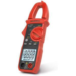 Afbeelding van Digitale Stroomtangmeter - Met Weerstandsmeting - Temperatuurmeting - 2 x AAA - 187 x 66 x 32 mm [25607] -