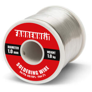 Afbeelding van Professioneel Soldeertin op Rol soldeerdraad Sn60/Pb40 - 1,0 mm, 1 kg, 2% flux voor langdurig en betrouwbaar
