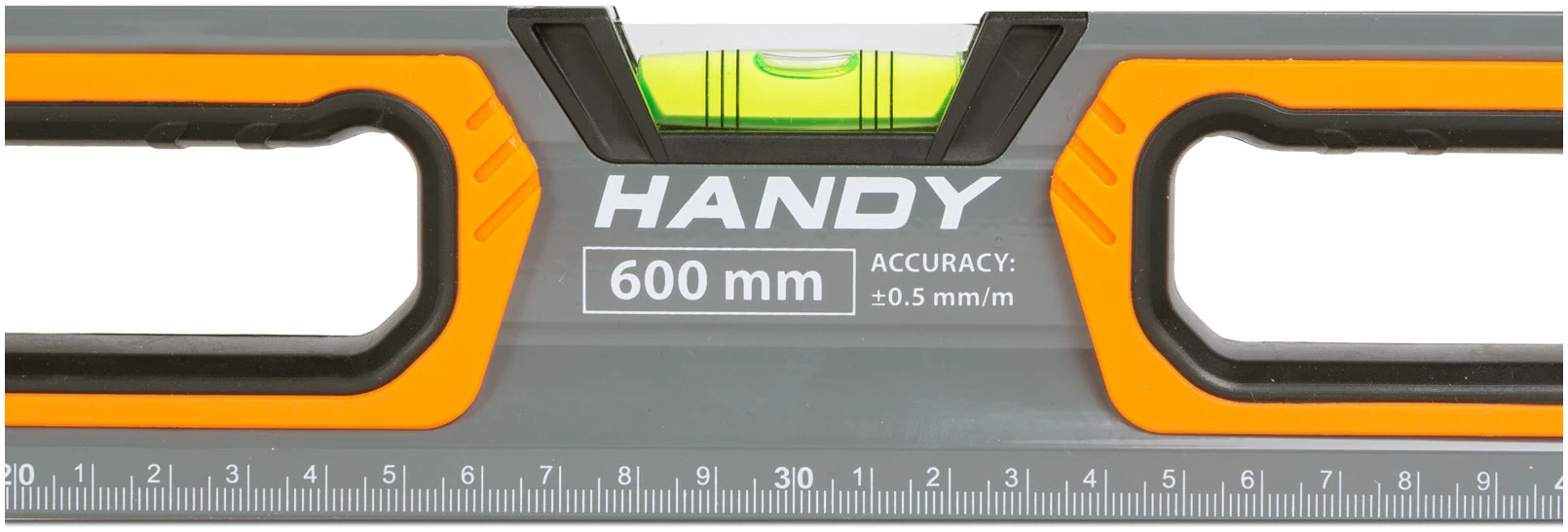 Afbeelding van Handy - Magnetische waterpas 60 cm – Professionele aluminium waterpas met spiegelvenster en meetlat
