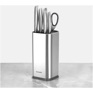 Afbeelding van 7-delige Keukenmessenset - Roestvrijstaal - Incl. Houder & Multifuntionele Schaar - Ergonomisch &