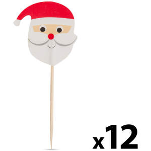 Afbeelding van Snackprikker - kerstman - 8,5 cm - 12 stuks / verpakking 1 Stuks [58240B] - d3da 70e6 4214 b636 3e4f4a96eab5