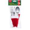 Afbeelding van Kerstbestekdecoratie - Kerstmuts - 17 cm - 3 soorten - 6 stuks / verpakking 1 Stuks [58723] - d6c4 77b0 41e2