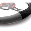 Afbeelding van Universele Stuurwielbeschermer 38 cm - Stuurhoes Auto Grijs/Zwart, UV-bescherming, Sportief Uiterlijk,
