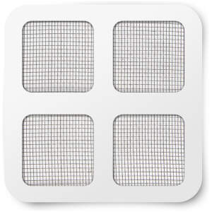 Afbeelding van Muggengaas reparatiepatch 10×10 cm - grijs - 4 stuks zelfklevend, op maat te knippen [11610GY] - d8f9 ffca