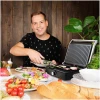 Afbeelding van Eldom GK170 Contactgrill – 2000W RVS – Dubbele Grillfunctie – 30x25 cm – Antiaanbak /