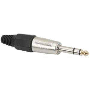 Afbeelding van Jack Stekker 6,3 mm Stereo – Metalen Audio Plug met Trekontlasting – 6.3 mm Jack Connector 1 Stuks