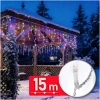 Afbeelding van LED Lichtketting Kerstverlichting – 15 M Lichtgordijn Met 600 LEDs – Multicolor – 8 Lichtstanden Met
