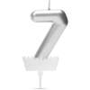 Afbeelding van Verjaardagskaars cijfer 7 - 6×3 cm - taartkaars - decoratieve kaars voor feest & verjaardag [56183-7] -
