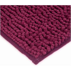 Afbeelding van Badmat Microvezel 60x40 cm - Antislip, Wasbaar, Bordeau Rood | Comfort & Veiligheid voor de Badkamer