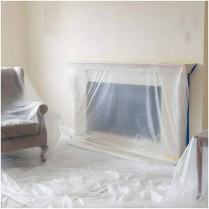 Afbeelding van Handy - Afplakfolie met Schilderstape – 20 m x 2,5 m – 7 µm – Beschermfolie voor Schilderen - 1 Stuks