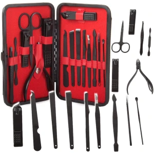 Afbeelding van 16-delige Professionele Manicure Set & Pedicureset met Nagelvijl & Nageltang – Nagelset met