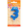 Afbeelding van Verjaardagskaars Cijfer 3 - verjaardagscijfer, decoratiekaars, feestkaars, getalkaars, cake-kaars, decoratie,