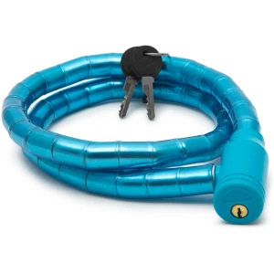 Afbeelding van Fietsslot Fiets Kabelslot - 100 cm x 18 mm | Stalen Kabel met Coating | Inclusief 2 Sleutels - Blauw