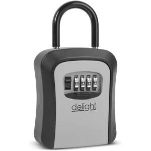 Afbeelding van Sleutelkluis met Combinatieslot en Afsluitbare Beugel - Metalen Veilig Opbergdoosje voor Sleutels - Compact