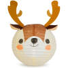 Afbeelding van Papieren kerstlampion rendier – Hangende kerstdecoratie Ø30 cm – Feestelijke lampion voor binnen - 1