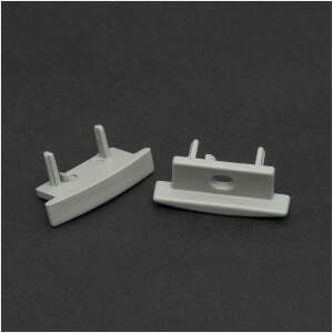 Afbeelding van Eindkap voor LED aluminium profiel 41011A1 / 41011A2 - ABS - grijs - 2 stuks per set [41011E] - e7ab 3524