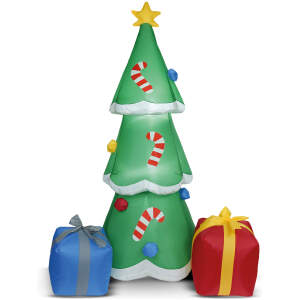 Afbeelding van Opblaasbare kerstboom - 180 cm - IP44 - 12 witte LED's - 100 - 240 V 1 Stuks [58067E] - e8b3 9647 4e21