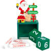 Afbeelding van Houten kerst kalender – MDF bureaukalender 13,5 x 7 x 3,5 cm – Kerstman, rendier of sneeuwpop design