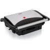Afbeelding van Eldom GK120 Contactgrill – 1000W RVS – Anti-aanbak Grillplaten 25,5x17,8cm – Beweegbare Bovenplaat –
