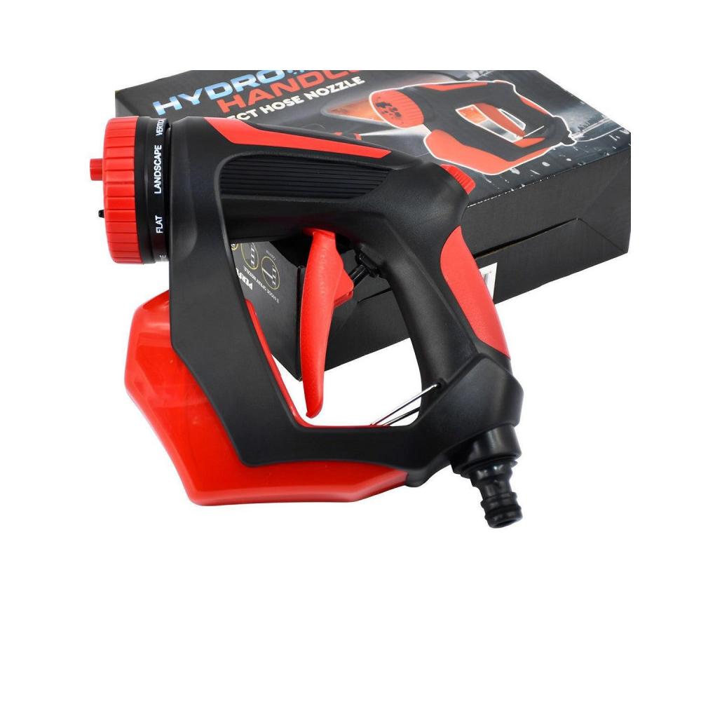 Afbeelding van Hydro Spray Nozzle met Zeepdispenser - 8-in-1 Sproeikop voor Tuinslang - Waterdruk Regelbaar - Trigger Lock -