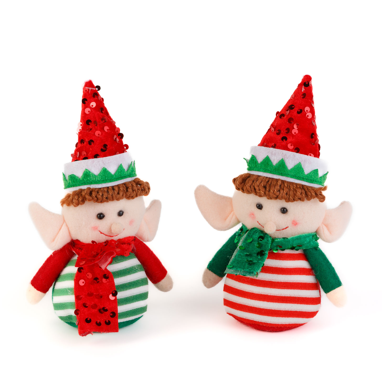 Afbeelding van Kerstgnome / Kerstelf / Kerstdecoratie – 21 cm – Textiel – 2 Designs – 1 Stuk, Willekeurig Design
