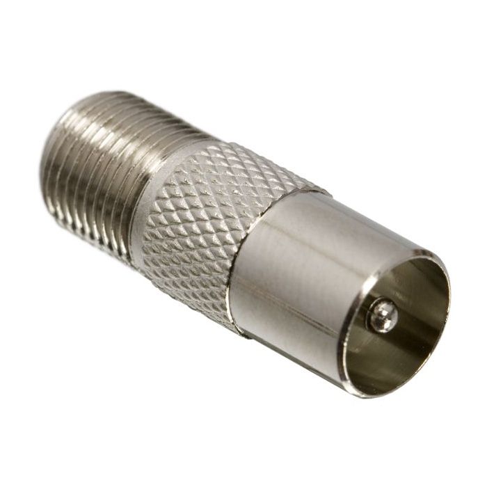 Afbeelding van 10x F-Connector naar TV Coax Adapter – Coax Verloopstekker met Vergulde Pin – Antenne Adapter voor TV