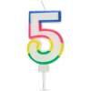 Afbeelding van Verjaardagskaars Cijfer 5 voor Taart, Decoratie en Cadeau, 7x4 cm [56181-5] - ee82 9e3d 4365 94e9