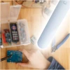 Afbeelding van Handy - Bureaulamp met Tafelklem - Bureau Verlichting - Op Netstroom - Grote Dimbare LED unit - Loeplamp -