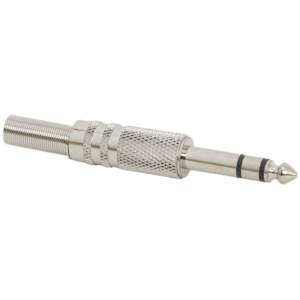 Afbeelding van 10x Jack Stekker 6,3 mm Stereo – Metalen Audio Plug met Trekontlasting – 6.3 mm Jack Connector - 10 Stuks