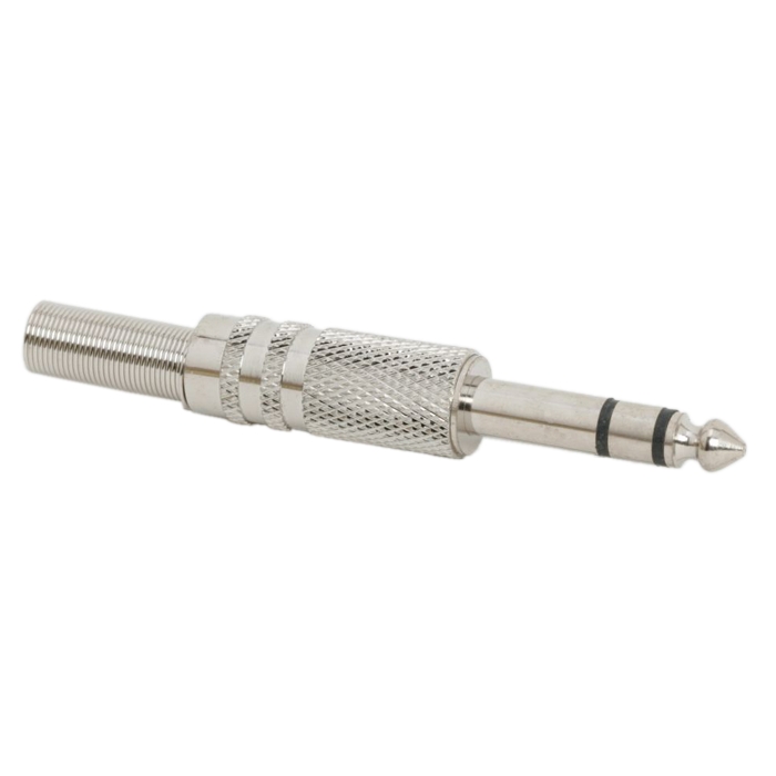 Afbeelding van 10x Jack Stekker 6,3 mm Stereo – Metalen Audio Plug met Trekontlasting – 6.3 mm Jack Connector - 10 Stuks