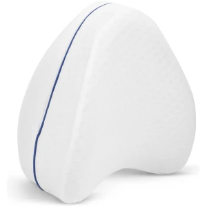 Afbeelding van Ergonomisch Memory Foam Knie- en Been Kussen - Afneembare Wasbare Hoes - Ondersteuning voor Rug en Heup - Wit