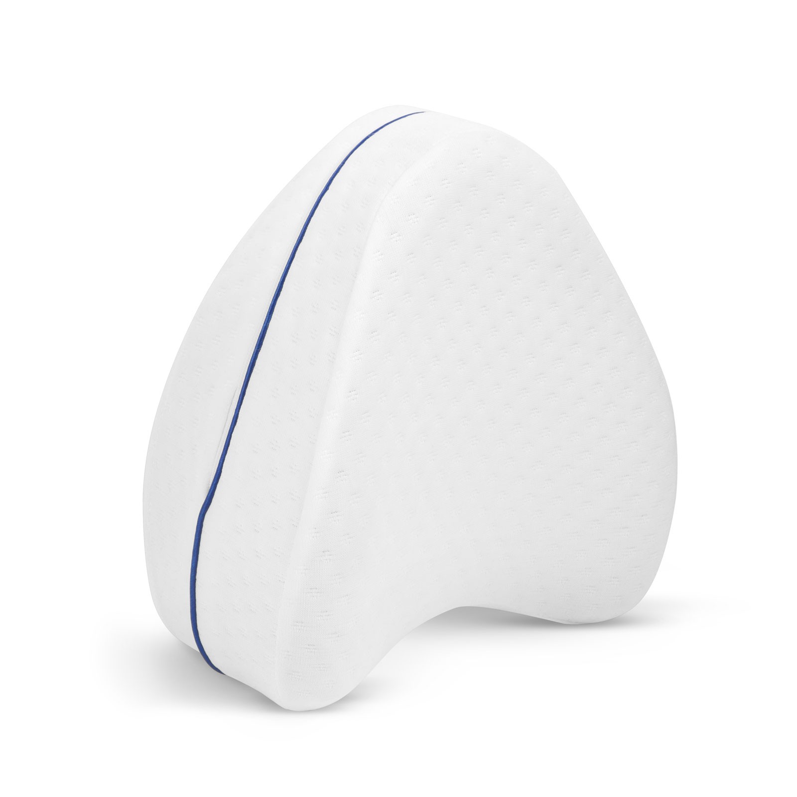 Afbeelding van Ergonomisch Memory Foam Knie- en Been Kussen - Afneembare Wasbare Hoes - Ondersteuning voor Rug en Heup - Wit