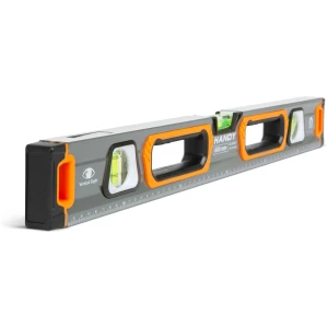 Afbeelding van Handy - Magnetische waterpas 60 cm – Professionele aluminium waterpas met spiegelvenster en meetlat