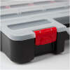 Afbeelding van Stapelbare Sorteerdoos - 310 x 389 x 67 mm - Organizer / Gereedschapsdoos met Vakken en Transparant Deksel